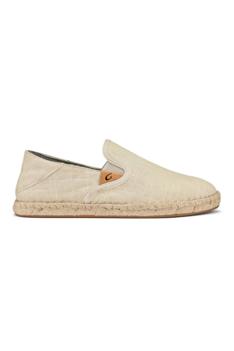 NEW OLUKAI women's kaula pa'a kapa espadrille shoe in tapa